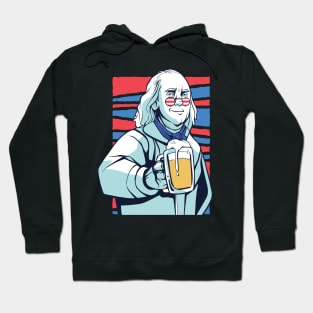 Funny Franklin Beer Design Hoodie